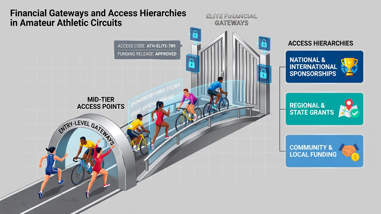 Detailed view of tiered membership levels and financial access controls in community athletic programs