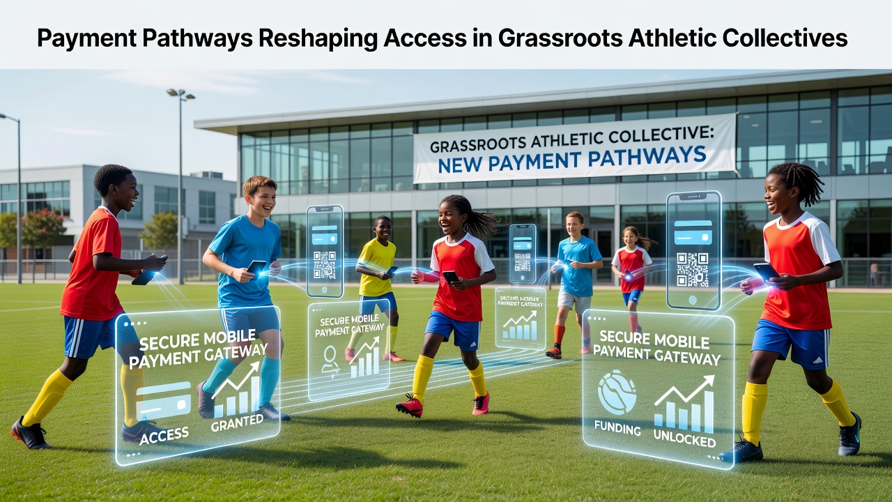 Digital payment interfaces connecting players to local sports groups through mobile apps and secure transaction portals