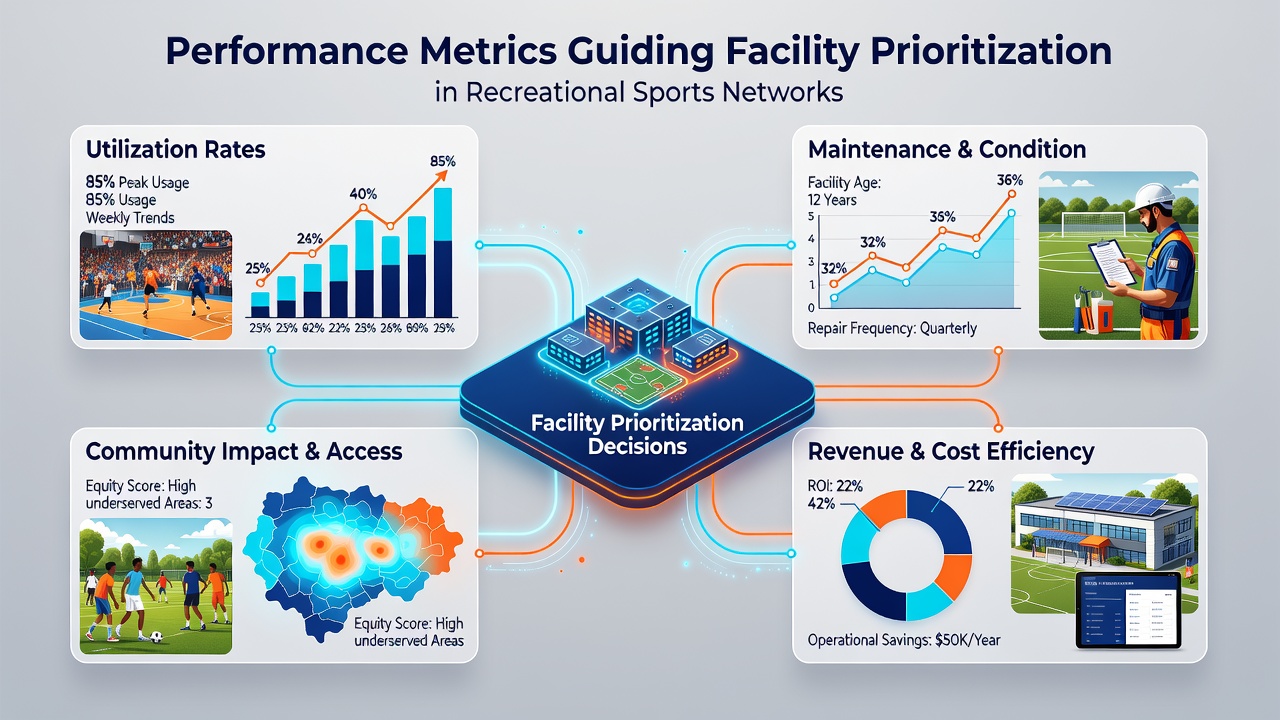 Analysts reviewing facility utilization charts and priority rankings on a large conference table with laptops and printed reports