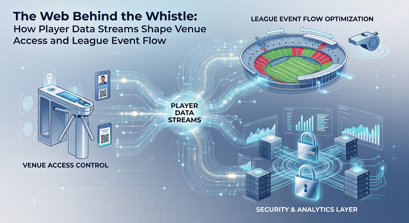 League coordinators reviewing event timelines influenced by aggregated player data streams and venue availability