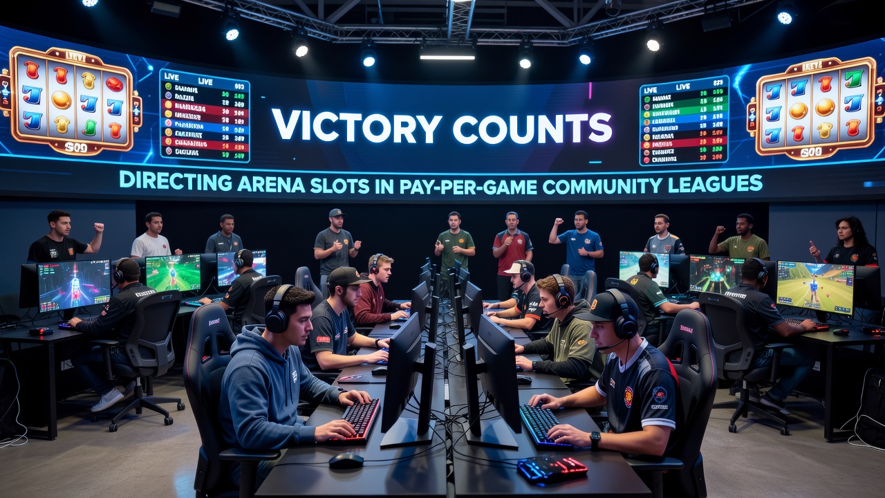 Digital scheduling interface showing victory counts linked to available arena time slots in a community sports facility
